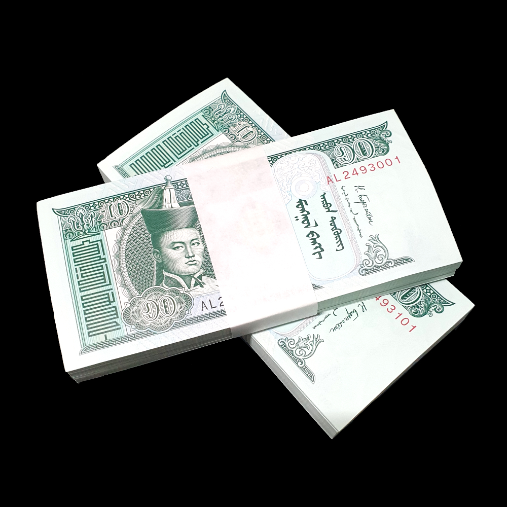몽골 10투그릭지폐 다발 (완전미사용)